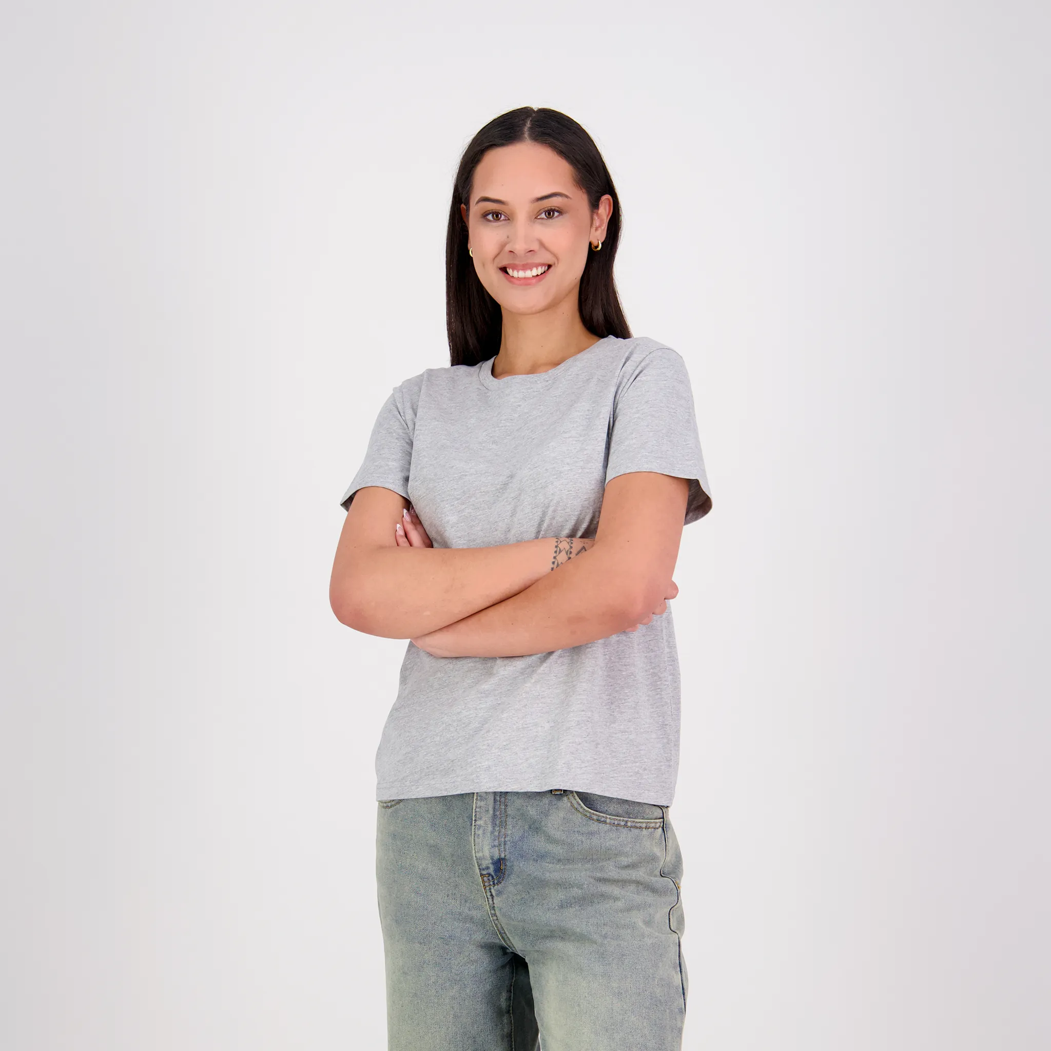 トップス meer. NECK SLIT TEE(WHT) Womens T Shirt | T Shirt For Printing - Cloke Wholesale Blanks